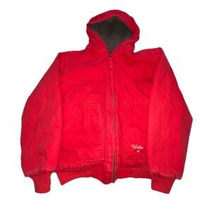 Walls Zero Zone Youth Large 14 Regular Hooded Jacket Quilt Lined Coat Red